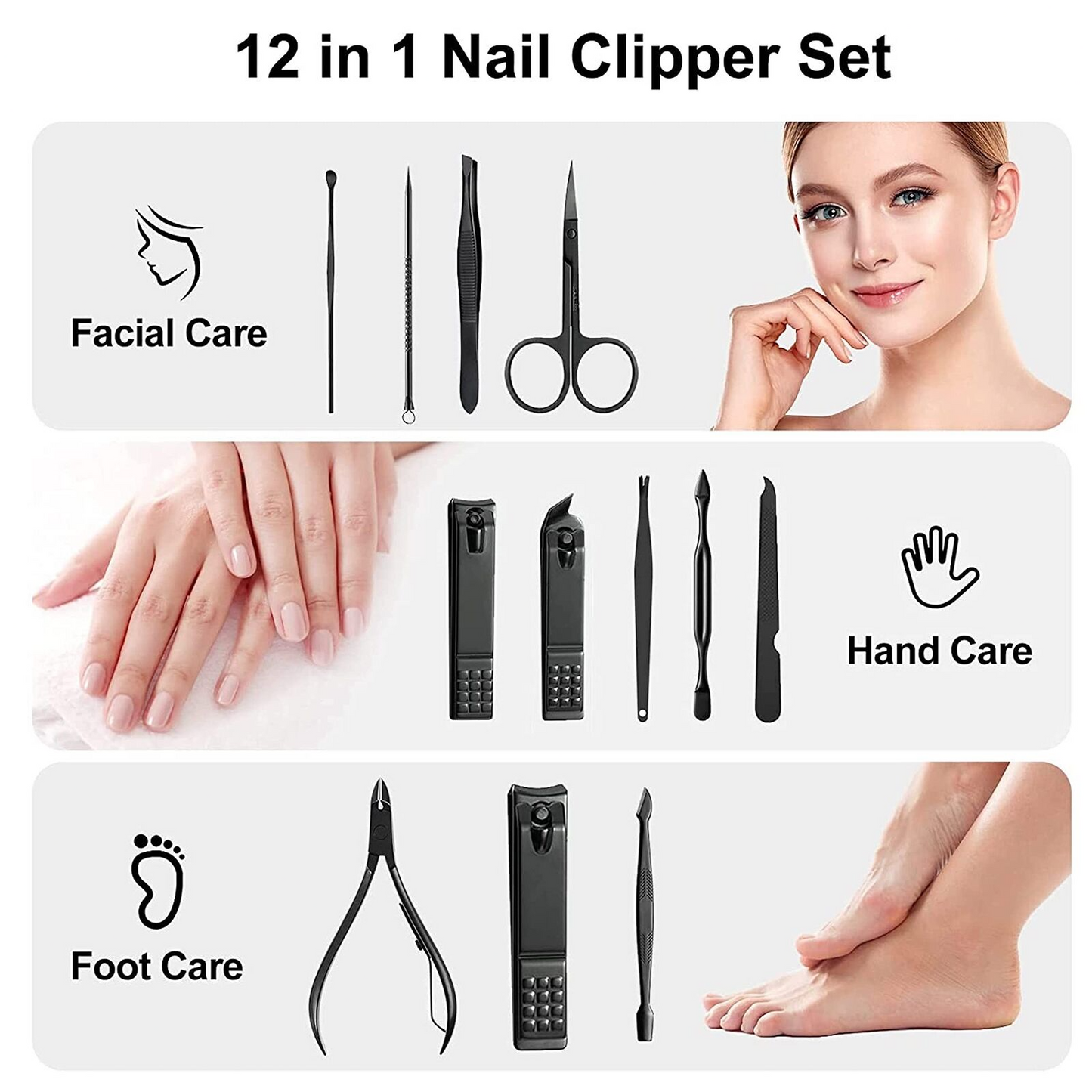 Professional Manicure & Pedicure Kit – Complete Nail Care for Men & Women.