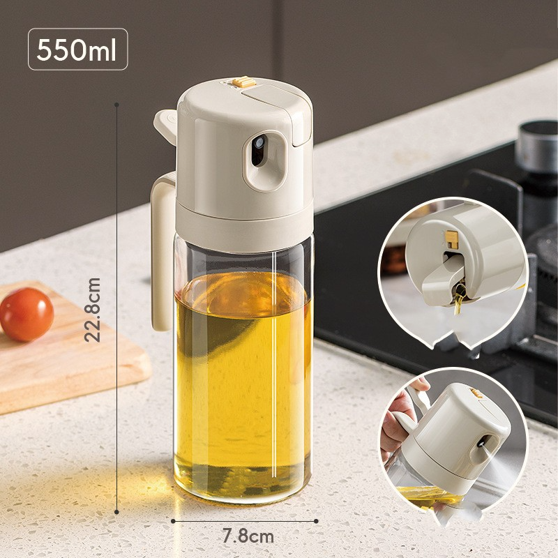 2-in-1 Oil Sprayer & Bottle – Perfect for Cooking & BBQ