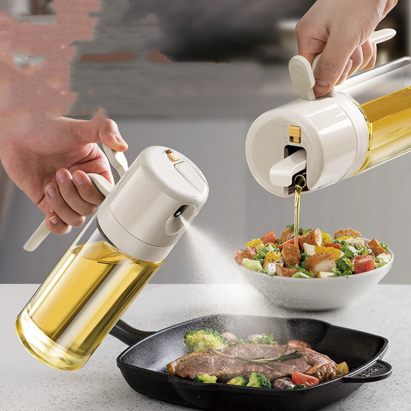 2-in-1 Oil Sprayer & Bottle – Perfect for Cooking & BBQ